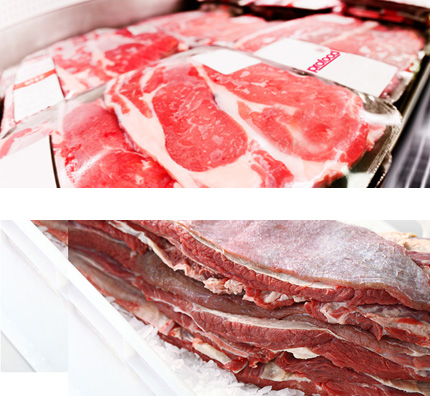 豬肉、牛肉、海鮮和蔬菜
